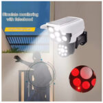Lámpara Solar Led Tipo Cámara de Seguridad-doble sensor de movimiento - Imagen 6