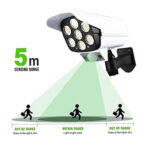 Lámpara Solar Led Tipo Cámara de Seguridad-doble sensor de movimiento - Imagen 7