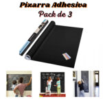 Pack x 3 Pizarras Adhesivas De Vinilo Negro – 45 x 200 cm
