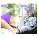 Gorro Relajante Gel Caliente o Frio Dolores de Cabeza o migrañas Lila - Imagen 4