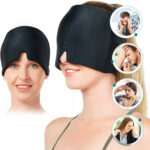 Gorro Relajante Gel Caliente o Frio Dolores de Cabeza o migrañas Negro