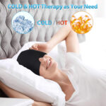 Gorro Relajante Gel Caliente o Frio Dolores de Cabeza o migrañas Negro - Imagen 3