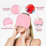 Gorro Relajante Gel Caliente o Frio Dolores de Cabeza o migrañas Rosa - Imagen 3