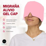 Gorro Relajante Gel Caliente o Frio Dolores de Cabeza o migrañas Rosa - Imagen 4
