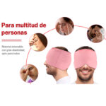 Gorro Relajante Gel Caliente o Frio Dolores de Cabeza o migrañas Rosa - Imagen 5
