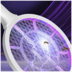 Raqueta Mata Zancudos con Luz UV atrae y elimina insectos-VR - Imagen 6