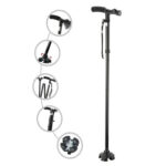 Bastón Ortopedico plegable antideslizante regulable con Luz Led - Imagen 2