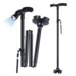 Bastón Ortopedico plegable antideslizante regulable con Luz Led - Imagen 5