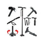 Bastón Ortopedico plegable antideslizante regulable con Luz Led - Imagen 7