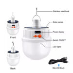 Foco Lámpara Led Portátil Solar Recargable Iluminación para Camping y el Hogar - Imagen 6