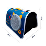 Caja Bolso transportadora de Mascotas Gatos o Perros - Azul - Imagen 3