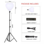 Panel de Luz Led Diseño de Corazón RI-500 Tripode 21m Control Remoto - Imagen 2