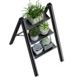 Escalera Metálica Plegable de 3 Peldaños Reforzado – Estabilidad, Elegancia y Comodidad en Cada Paso - Imagen 3