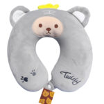 Almohada Viaje Infantil Comodidad y Diversión en Cada Aventura - Gris - Imagen 2