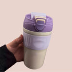 Vaso o taza termica Caliente o Frio de Acero inoxidable 450 ML - LILA - Imagen 4