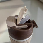 Vaso o taza termica Caliente/Frio de Acero inoxidable 450 ML - MARRON - Imagen 4