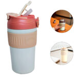 Vaso o taza termica Caliente o Frio de Acero inoxidable 450 ML - ROSA