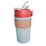 Vaso o taza termica Caliente o Frio de Acero inoxidable 450 ML - ROSA - Imagen 2