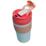 Vaso o taza termica Caliente o Frio de Acero inoxidable 450 ML - ROSA - Imagen 4