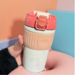 Vaso o taza termica Caliente o Frio de Acero inoxidable 450 ML - ROSA - Imagen 5