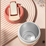 Vaso o taza termica Caliente o Frio de Acero inoxidable 450 ML - ROSA - Imagen 6