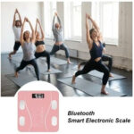 Balanza Báscula Digital Inteligente con Bluetooth Controla Tu Peso y Salud Desde Tu Celular - Rosado - Imagen 5
