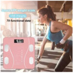 Balanza Báscula Digital Inteligente con Bluetooth Controla Tu Peso y Salud Desde Tu Celular - Rosado - Imagen 3