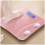 Balanza Báscula Digital Inteligente con Bluetooth Controla Tu Peso y Salud Desde Tu Celular - Rosado - Imagen 4