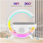 Parlante Lampara RGB Cargador Inalámbrico Radio 4 en 1 y Bluetooth - Imagen 3