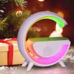 Parlante Lampara RGB Cargador Inalámbrico Radio 4 en 1 y Bluetooth - Imagen 5