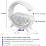 Parlante Lampara RGB Cargador Inalámbrico Radio 4 en 1 y Bluetooth - Imagen 6