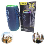 Mini Parlante Portátil Lidimi LD-S635 20W Luces RGB y Bluetooth -Azul