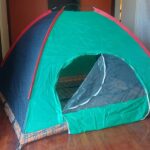 Carpa para Acampar o Camping tipo IGLU para 4 personas-Verde