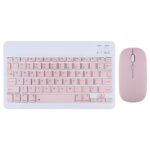 Kit de Teclado y Mouse inalámbrico portátil con Bluetooth - Rosado - Imagen 2